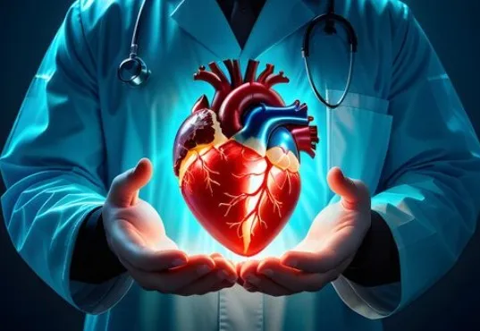 Heart health icon, cardiology services