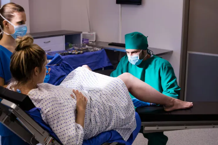 Normal delivery care, childbirth assistance, and postnatal support